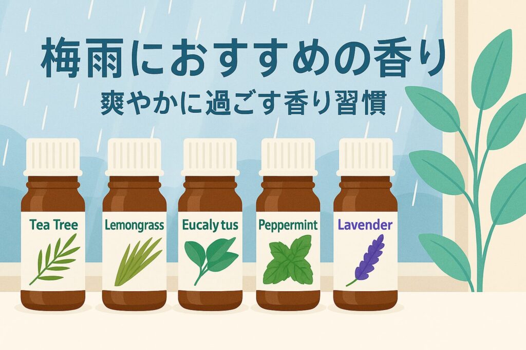 梅雨におすすめのアロマ